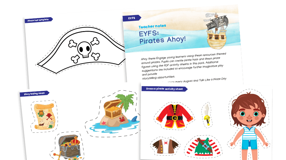 image of EYFS: Pirate and Talk Like A Pirate Day themed activities pack