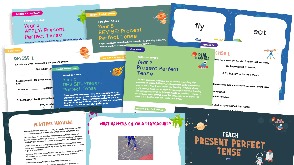 image of 3.2 Year 3: using the present perfect form of verbs in contrast to the past tense