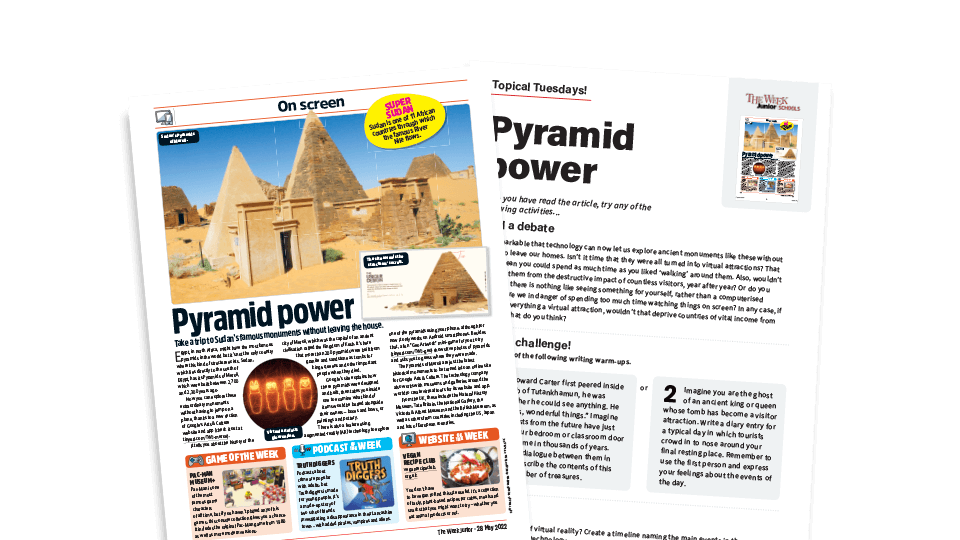 Topical Tuesdays: Pyramid schemes - KS2 News Story and Reading and Writing Activity Sheet from The Week Junior