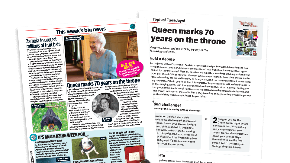 image of Topical Tuesdays: A Right Royal Celebration! - KS2 News Story and Reading and Writing Activity Sheet from The Week Junior