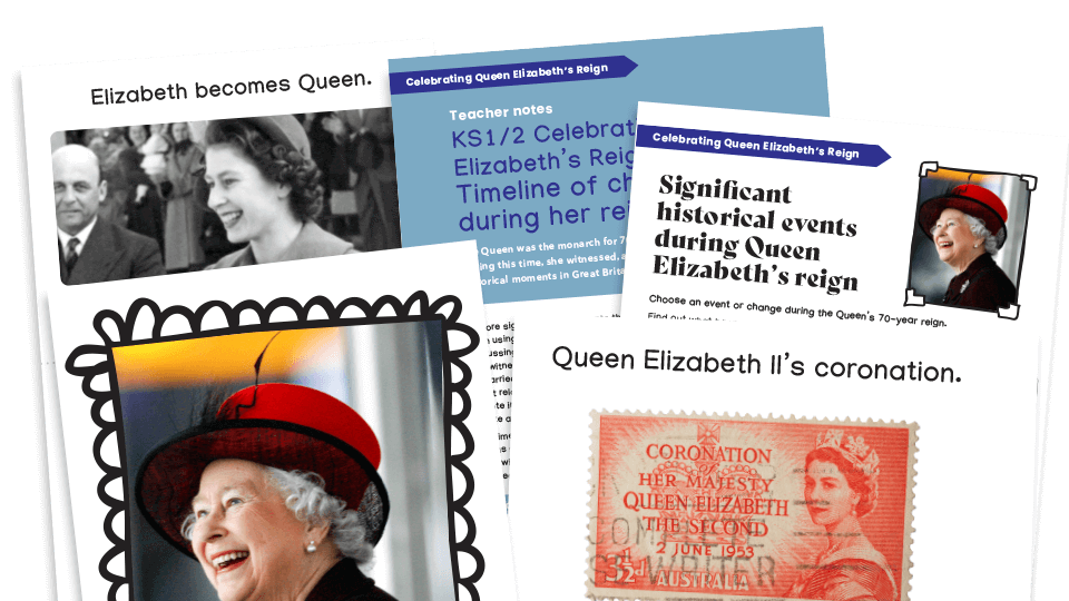 image of Celebrating the Reign of Queen Elizabeth II: Whole-school Timeline Resource Pack