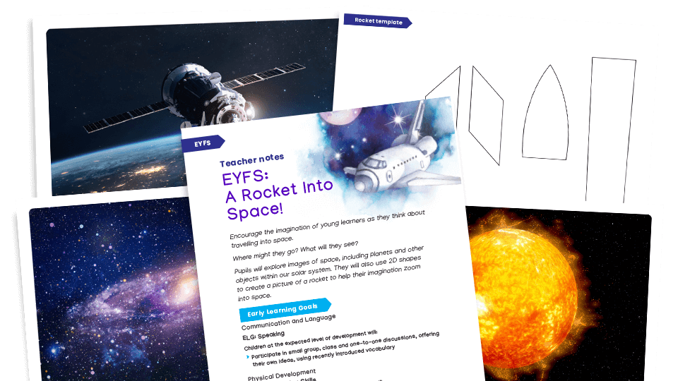 image of EYFS: Space Week Resources Pack - A Rocket Into Space