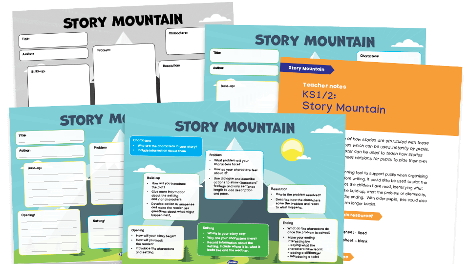 Story Mountain Resources For Key Stage 1 And 2 Templates Poster And story-mountain-resources-for-key-stage-1-and-2-templates-poster-and