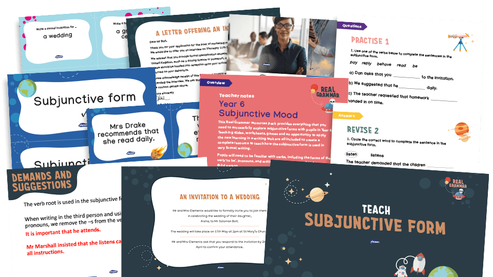 image of 6.1a Year 6: recognising vocabulary and structures that are appropriate for formal speech and writing, including the subjunctive form (subjunctive form KS2)