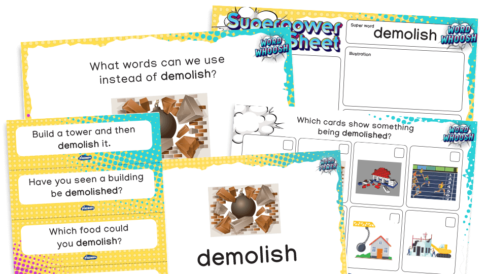 image of Word Whoosh - Tier 2 Vocabulary Pack: Reception - Summer 2