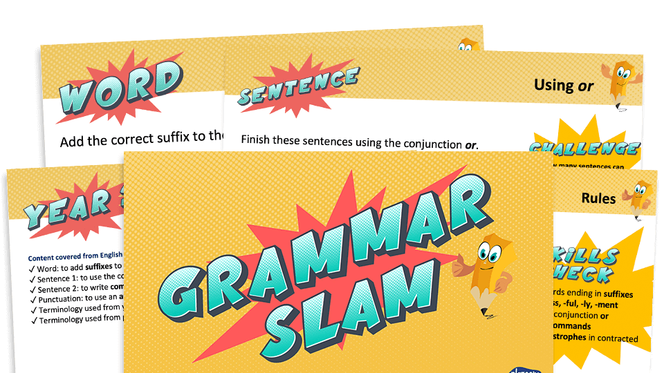 image of Year 2 Grammar Slam - Set G: Daily Grammar Revision and Practice Activities