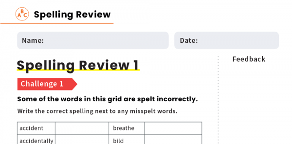 Year 3 And 4 Spelling List Printable Worksheets Plazoom