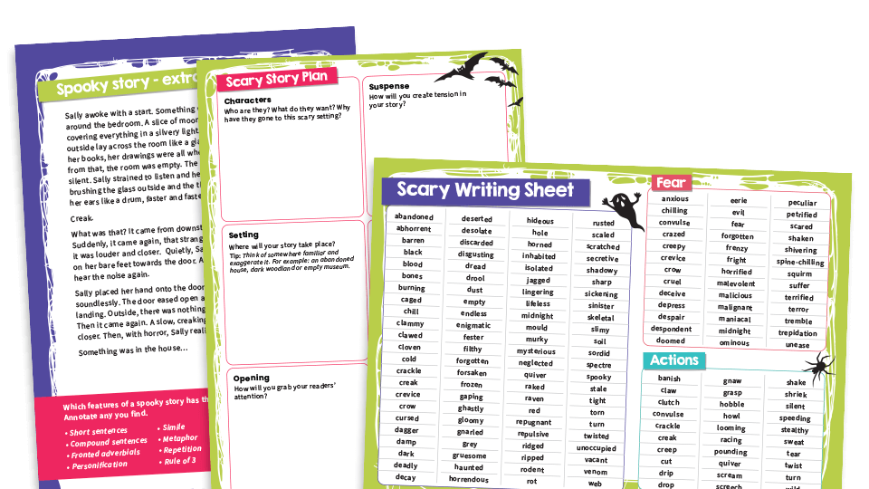 KS2 Text Types – Scary Stories: Writing Worksheets And Model Texts Plazoom KS2 Text Types – Scary Stories: Writing Worksheets And Model Texts Plazoom