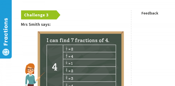 Finding Fractions of Amounts: Y3 – Fractions – Maths Challenge | Plazoom