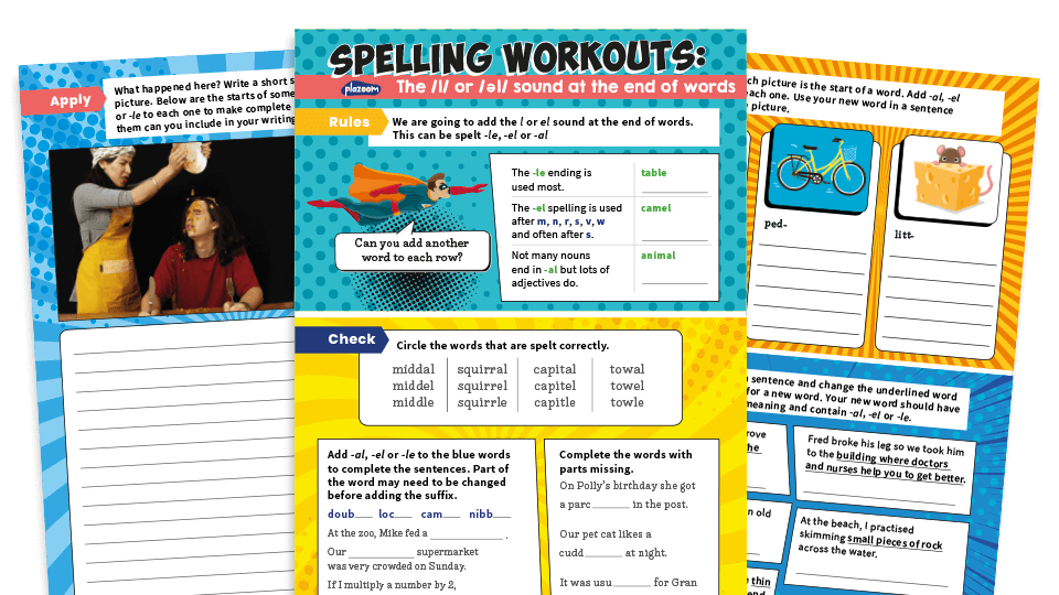Words Ending In Le Worksheets Fepitchon