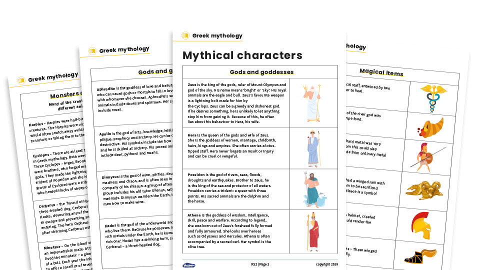 Greek Mythology 8 Of The Best Greek Gods And Ancient Greece Resources For Ks2