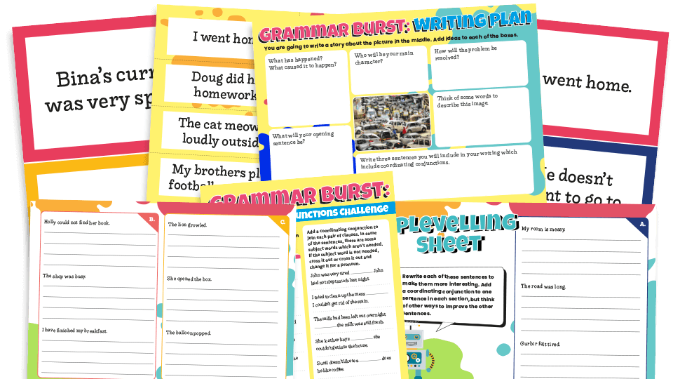 Compound Sentence Writing using FANBOYS (Coordinating Conjunctions) POSTER