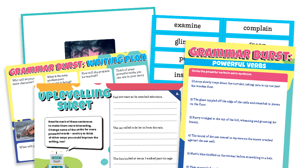 Powerful Verbs Worksheet Year 2