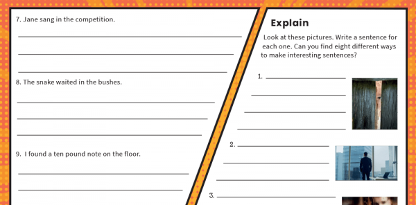 editing and improving sentences ks2 writing features