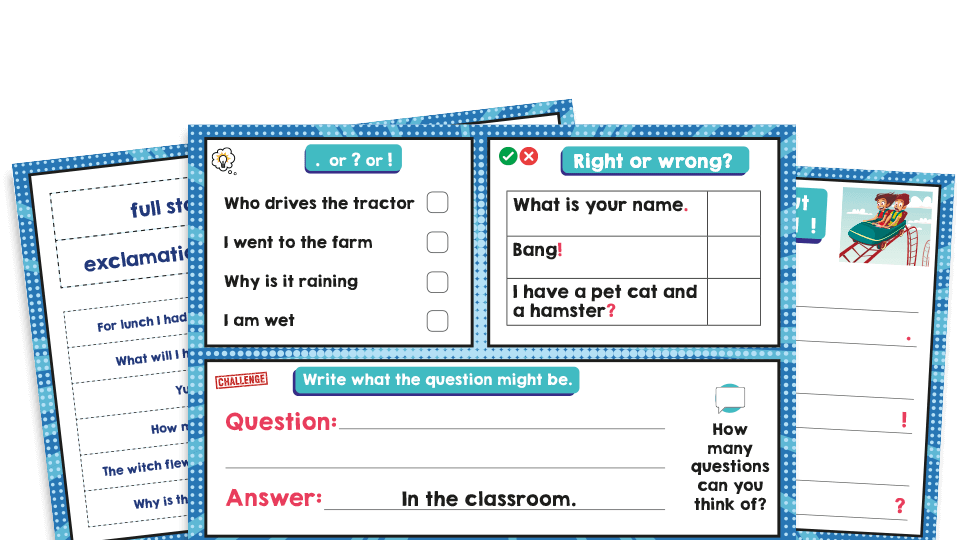 year 1 punctuation revision ks1 spag activities
