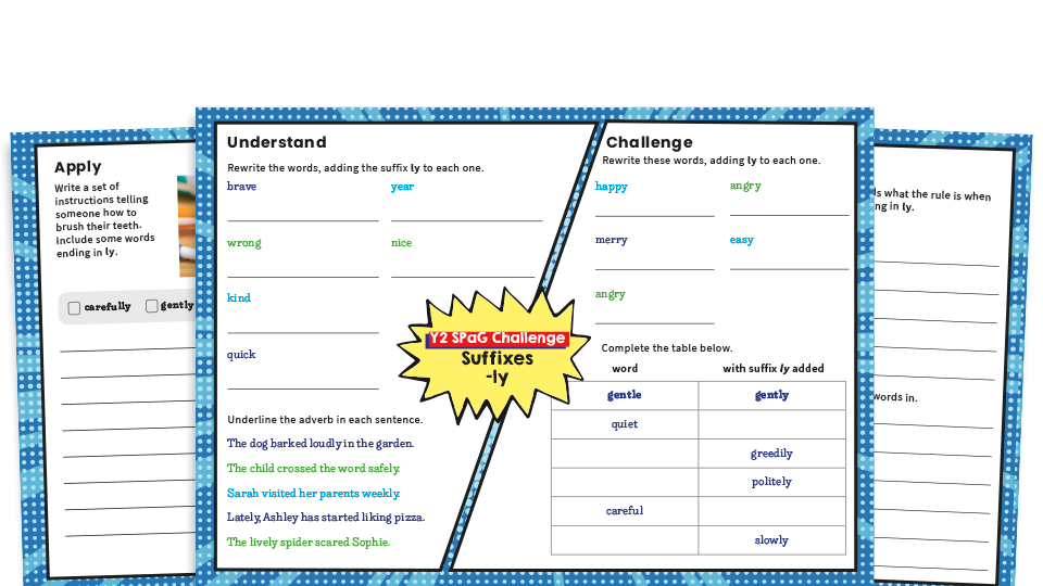 Ly Suffix Year 2 Spag Worksheets Plazoom