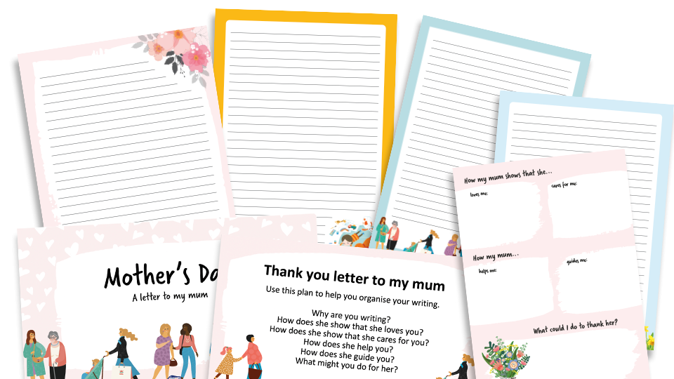 Mother’s Day writing pack