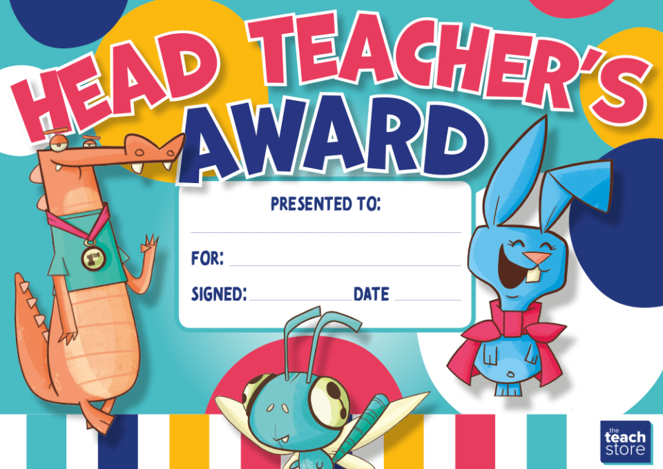 image of Head Teacher’s Award certificate
