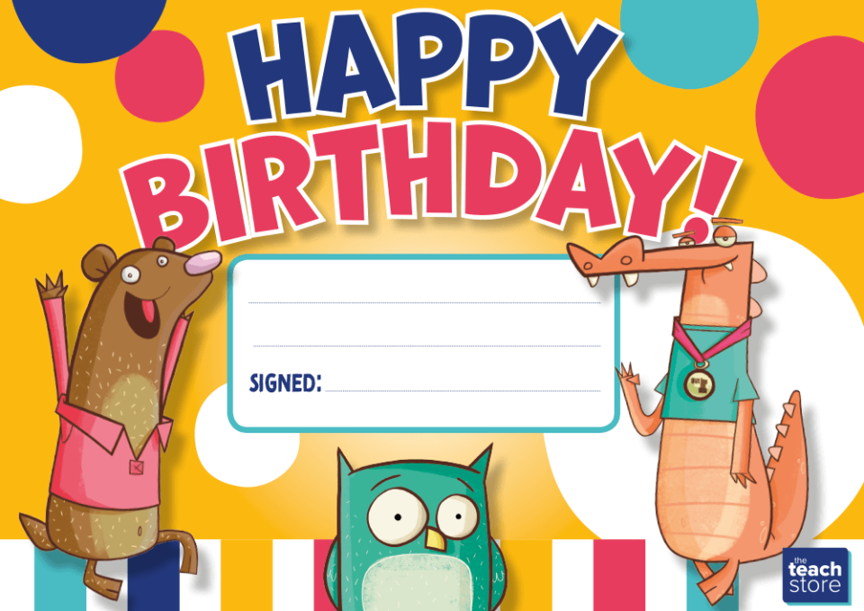 image of Happy Birthday! certificate