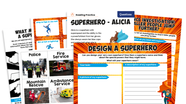 Image of KS1 Home Learning Pack: Superheroes!