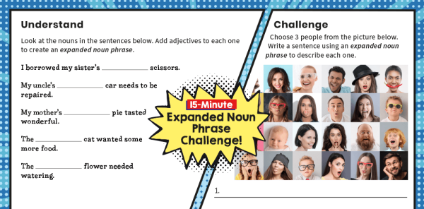 Expanded Noun Phrases Year 2 – SPaG Worksheets | Plazoom