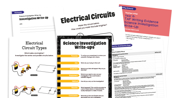 Image of Year 6 SATS Writing Evidence: Science write-up (circuits) – Teacher Assessment Framework KS2