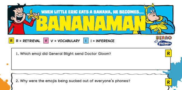 Bananaman and the Emojis – KS2 Beano Comprehension and Writing ...