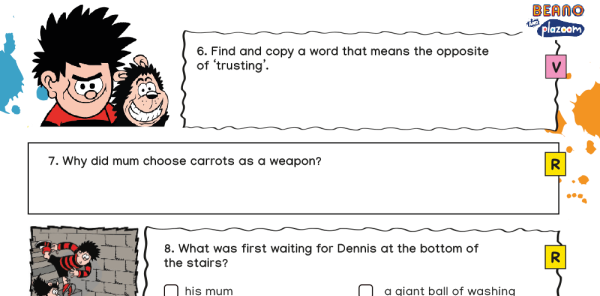 Dennis and the Hallowe’en Biscuit Challenge – KS2 Beano Comprehension ...