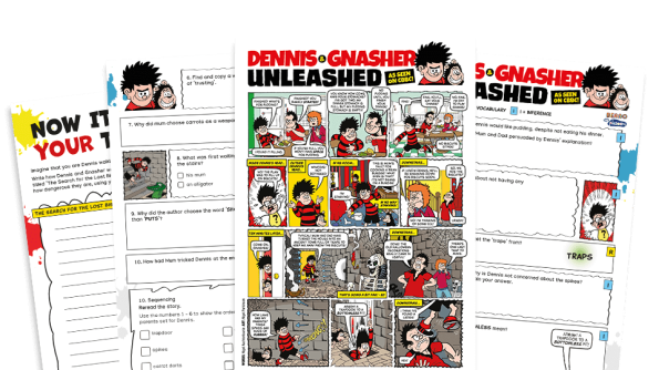 Image of Dennis and the Hallowe’en Biscuit Challenge – KS2 Beano Comprehension and Writing Activities Pack