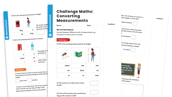 Image of Converting Measurements: Y4 – Measurement – Maths Challenge