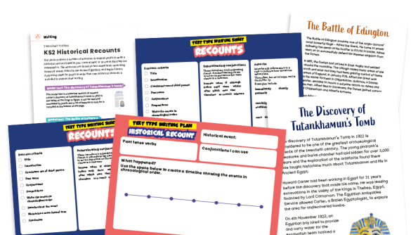 Image of Historical Recounts - KS2 Text Types: Writing Planners and Model Texts