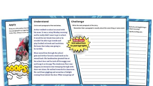 Image of Year 3 Introduction to Paragraphs - KS2 Grammar Worksheets