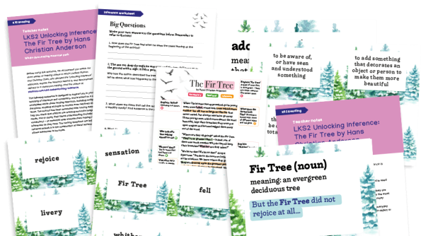 Image of The Fir Tree, Hans Christian Andersen - LKS2 Christmas Reading Pack (Unlocking Inference)