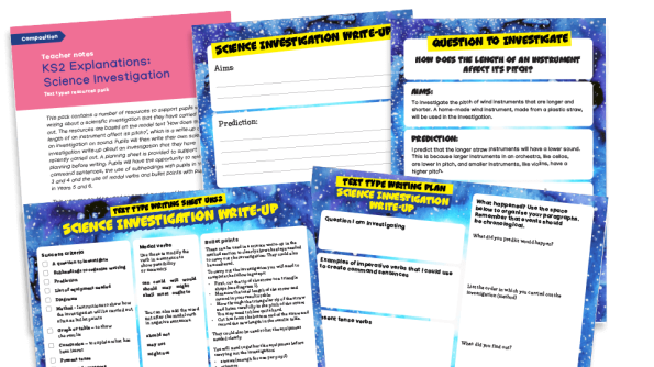 Image of Science Write-ups: KS2 Text Types: Writing Planners and Model Texts