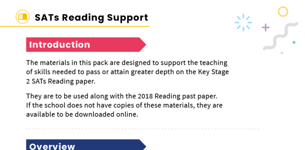 KS2 SATs Reading Skills Support Pack | Plazoom