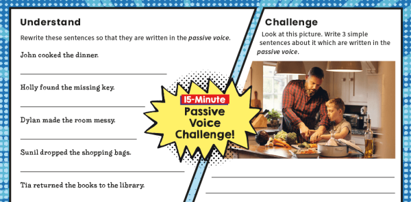 Year 6 Passive Voice SPaG Worksheets | Plazoom