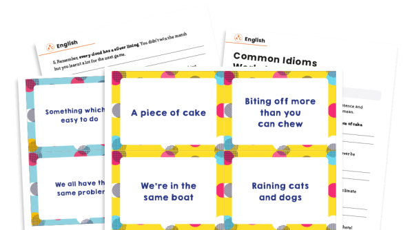 Image of KS2 Common Idioms – Worksheets and Cards for Sorting and Display