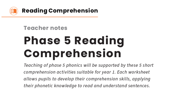 Year 1 Phase 5 Phonics – Reading Comprehension Worksheets Bundle 1 ...
