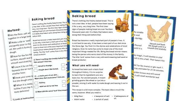 Image of Year 2 SATs Papers: Practice Pack – How to Bake Bread