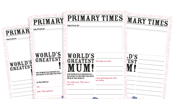 Image of KS1 Mother’s Day Activity Pack – Newspaper Report