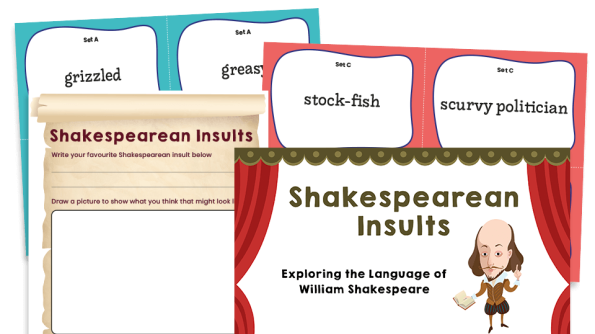Image of Shakespeare KS2 – ‘Amazing Insults!’ English Language Worksheets