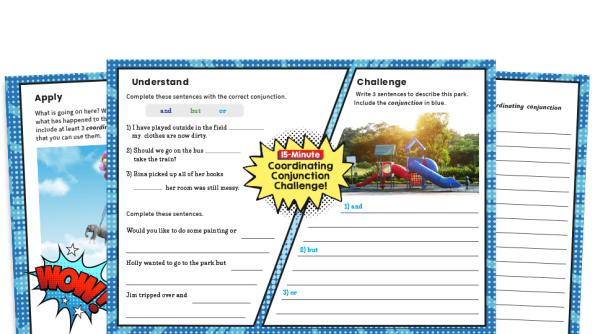 Image of Year 2 Coordinating Conjunctions SPaG Worksheets