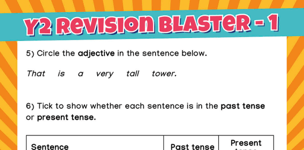 KS1 SATs papers: SPaG Worksheets – Revision Blaster: Pack 1 of 10 | Plazoom