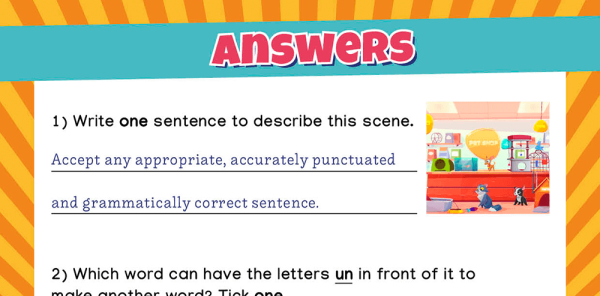 KS1 SATs Papers: SPaG Worksheets – Revision Blaster: Pack 2 of 10 | Plazoom