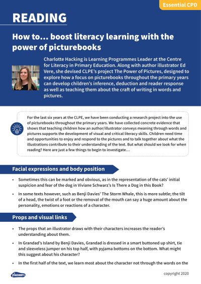 Image for cpd guide - How to... boost literacy learning with the power of picturebooks