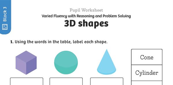 White Rose Maths: Year 1 Autumn Term – Block 3: 3D shapes maths ...