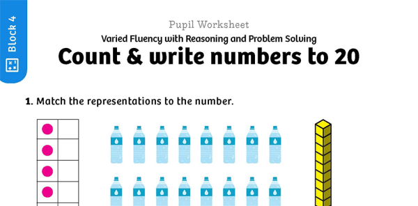 White Rose Maths: Year 1 Autumn Term – Block 4: Count & write numbers ...