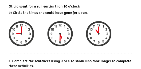 White Rose Maths: Year 1 Summer Term – Block 6: Comparing time maths ...