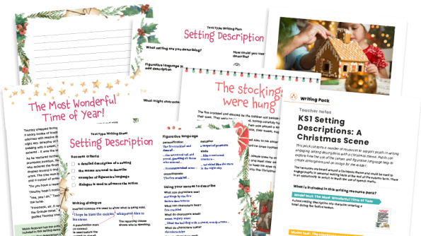 Image of Setting Descriptions, Christmas Themed - KS2 Text Types: Writing Planners and Model Texts