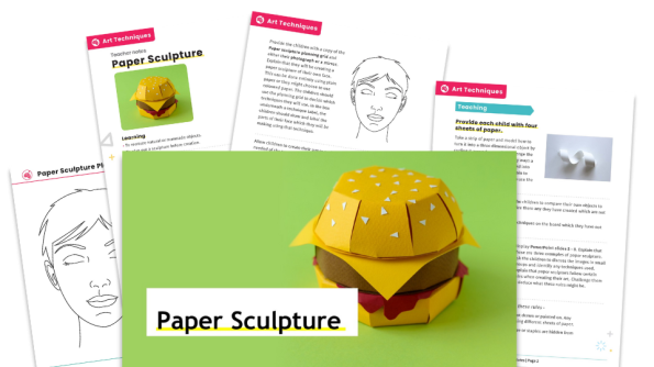Image of Paper Sculpture – Art Lesson Pack
